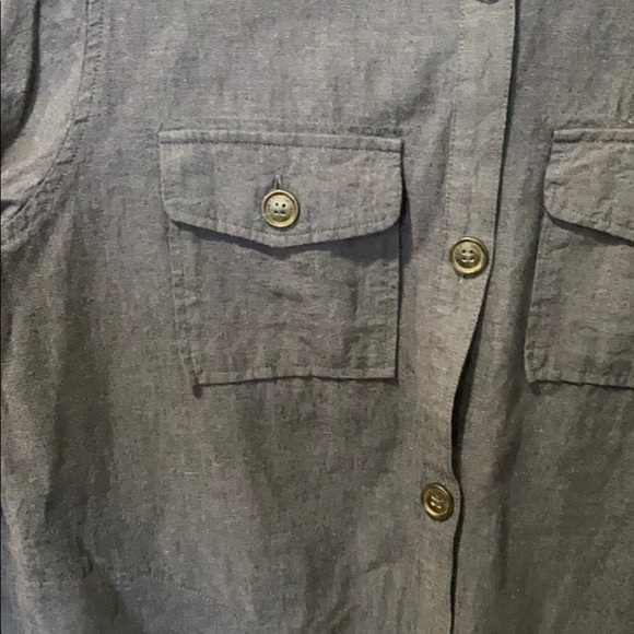 Liz Clairbone Oversized Linen Blend Shirt Jacket - Picture 9 of 12